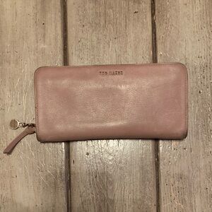 Ted Baker Pink Leather Wallet